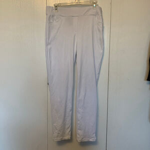 Women's Soft Works White Ankle & Cropped Pants Size 10